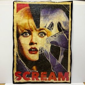 Scream Wood Wall Art Hand-Made by IV_Art_